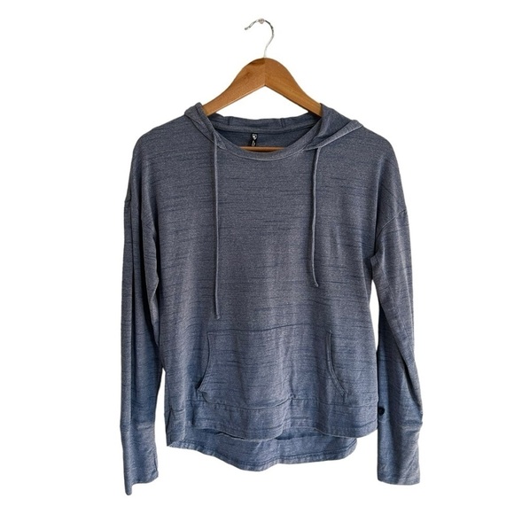 Kuhl Tops - KUHL Women's Long Sleeve Hoodie Blue Kangaroo Pockets Size Small S Drawstring